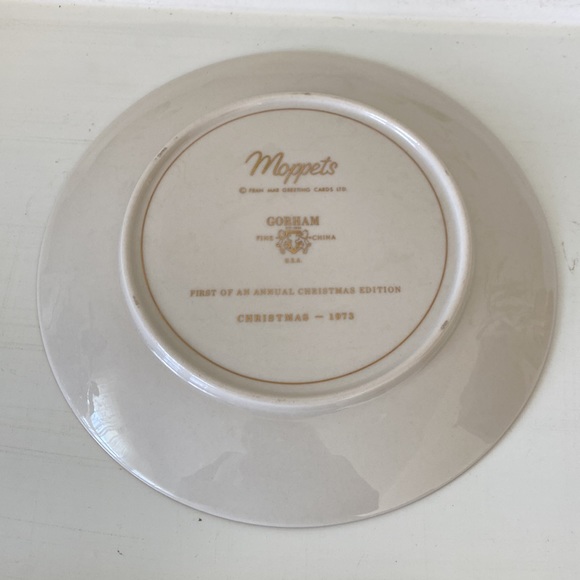 1973 Moppets Christmas Gorham China Collectible Plate 8.5” - Picture 3 of 5